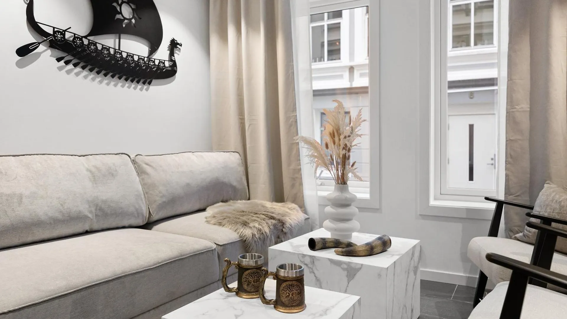Apartment Ferienwohnung Renovated 2024 - Viking Inspired - Behind Bryggen Bergen